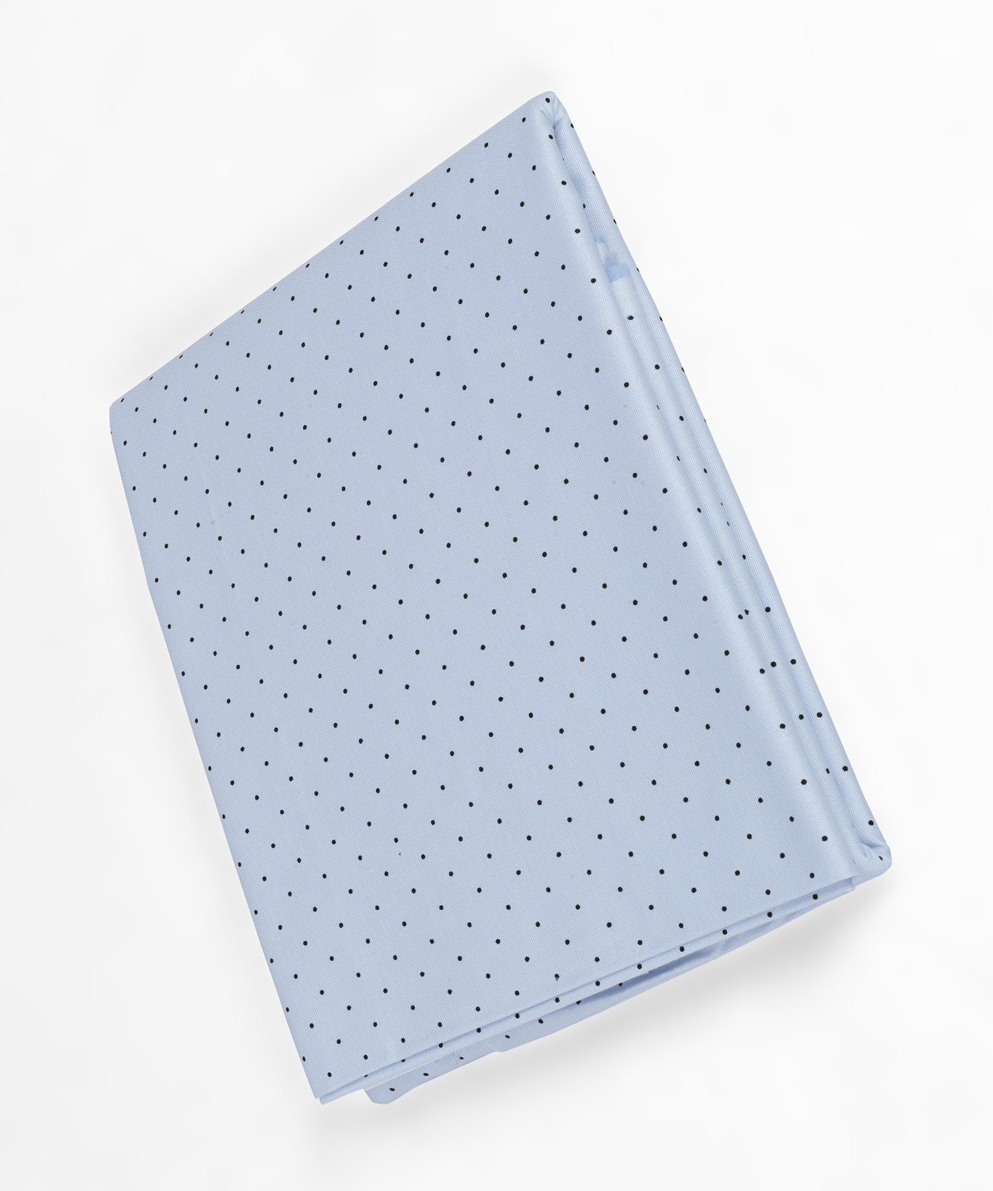 Polka Printed strechable Skyblue unstitched mill made pure cotton full width one shirt piece