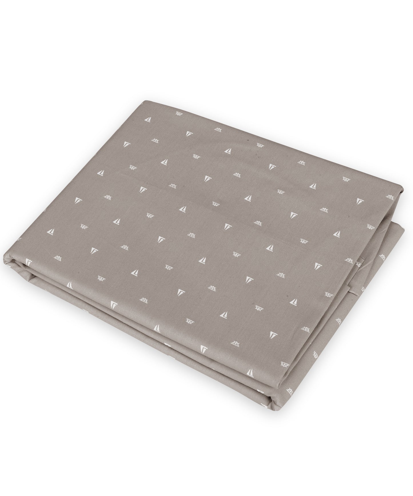 Pure Cotton Grey Graphical Printed Poplin Shirting Fabric