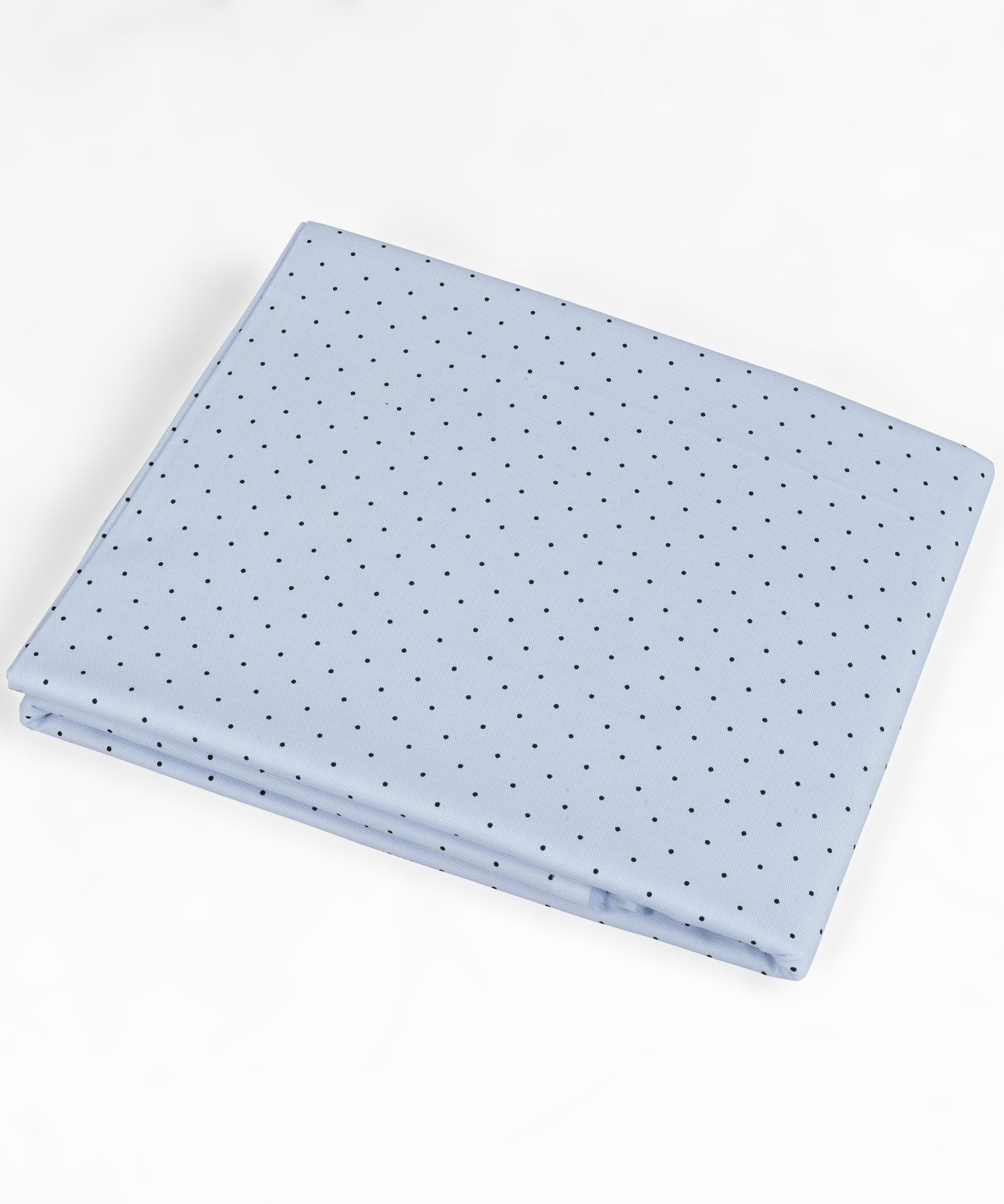 Polka Printed strechable Skyblue unstitched mill made pure cotton full width one shirt piece