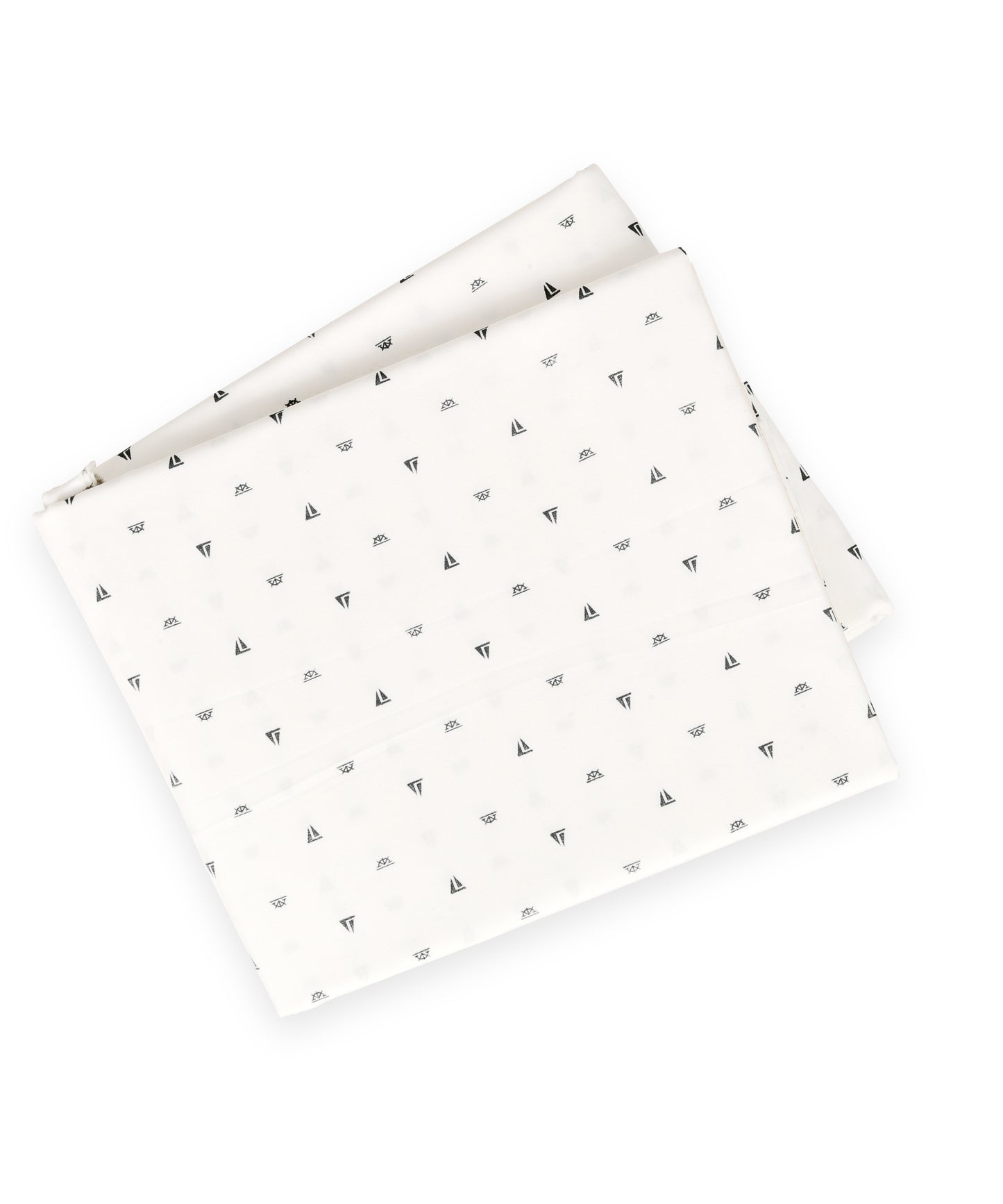 Pure Cotton White Graphical Printed Poplin Shirting Fabric