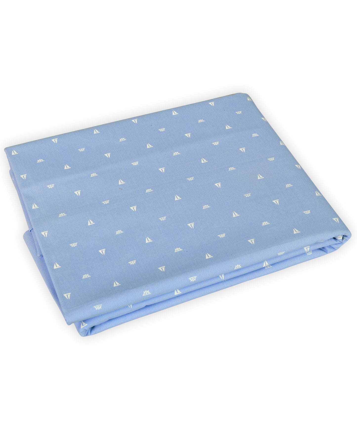 Pure Cotton SkyBlue Graphical Printed Poplin Shirting Fabric