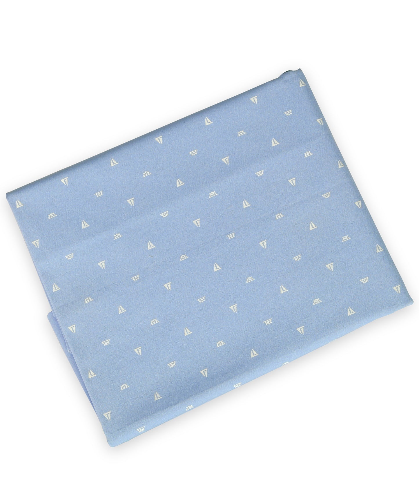 Pure Cotton SkyBlue Graphical Printed Poplin Shirting Fabric