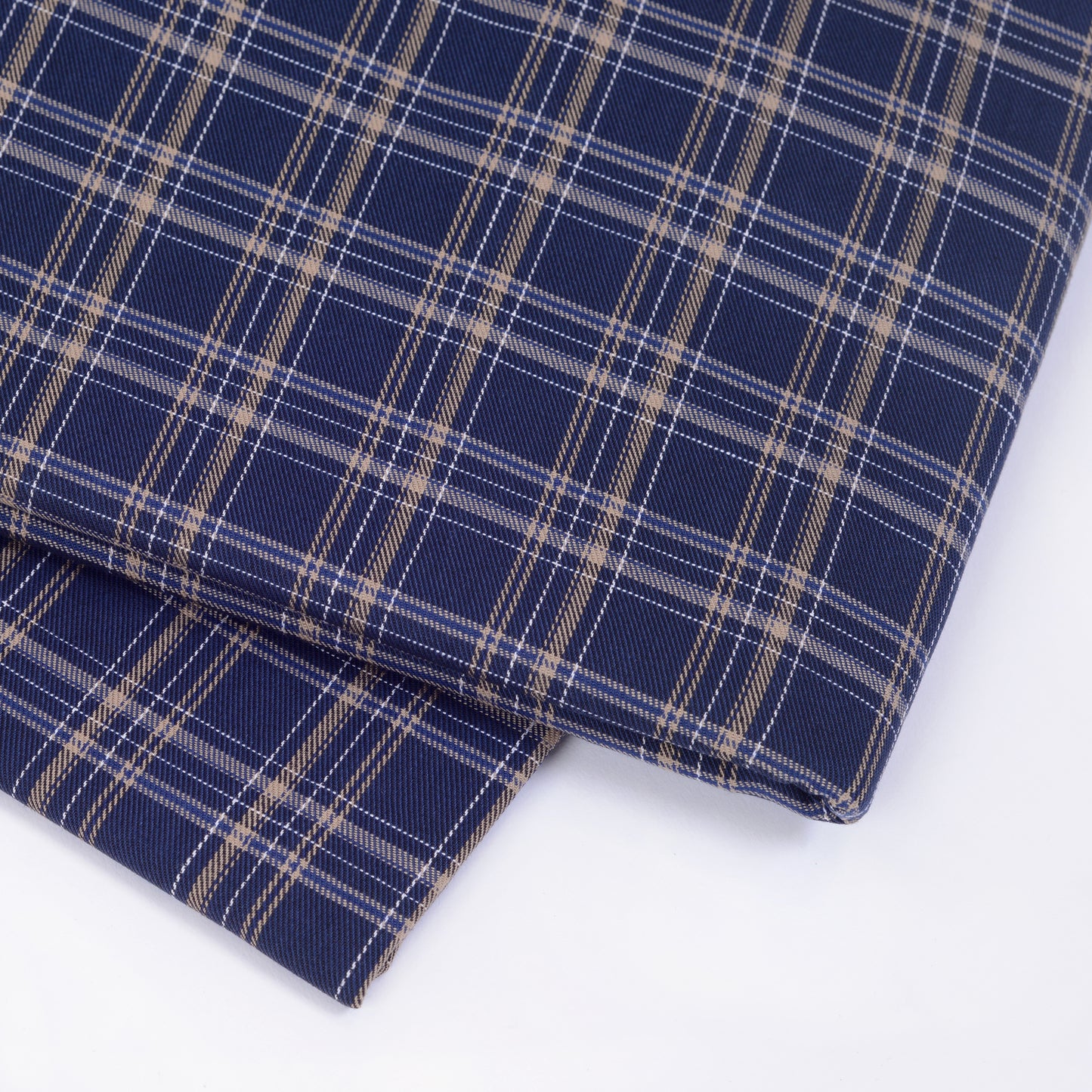 5thAnfold Pure Cotton Checkred Shirting Fabric (For 1 Shirt)