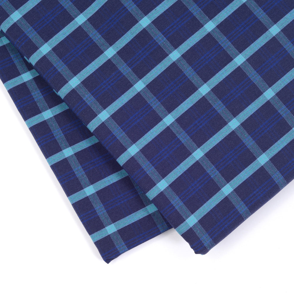 5thAnfold Pure Cotton Checkred Shirting Fabric (For 1 Shirt)