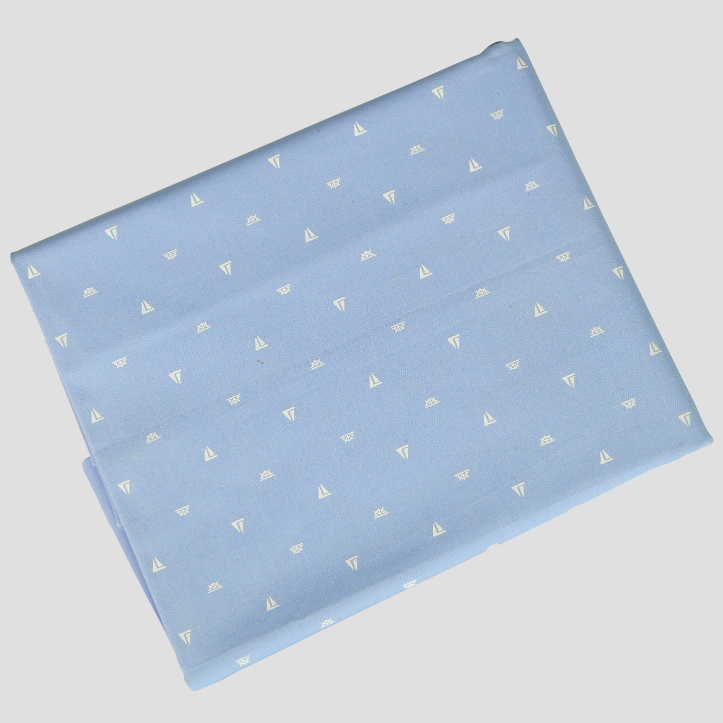 Pure Cotton SkyBlue Graphical Printed Poplin Shirting Fabric