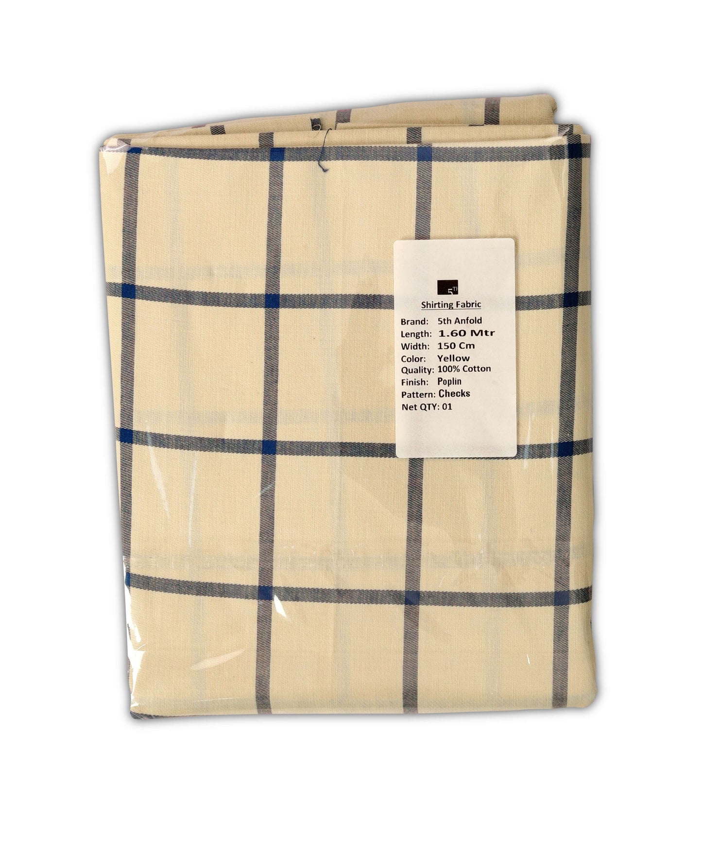 Pure Cotton Yarn Dyed Premium Quality Checkered Poplin Shirting Fabric