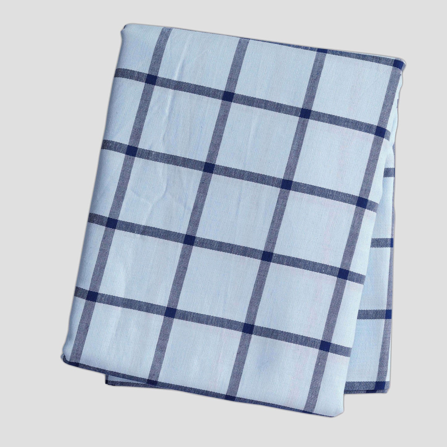 Pure Cotton Yarn Dyed Premium Quality Checkered Poplin Shirting Fabric