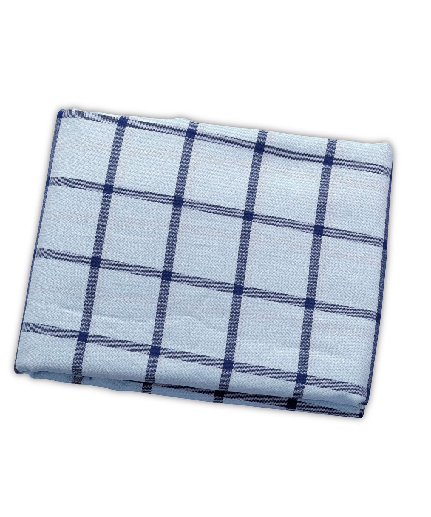 Pure Cotton Yarn Dyed Premium Quality Checkered Poplin Shirting Fabric