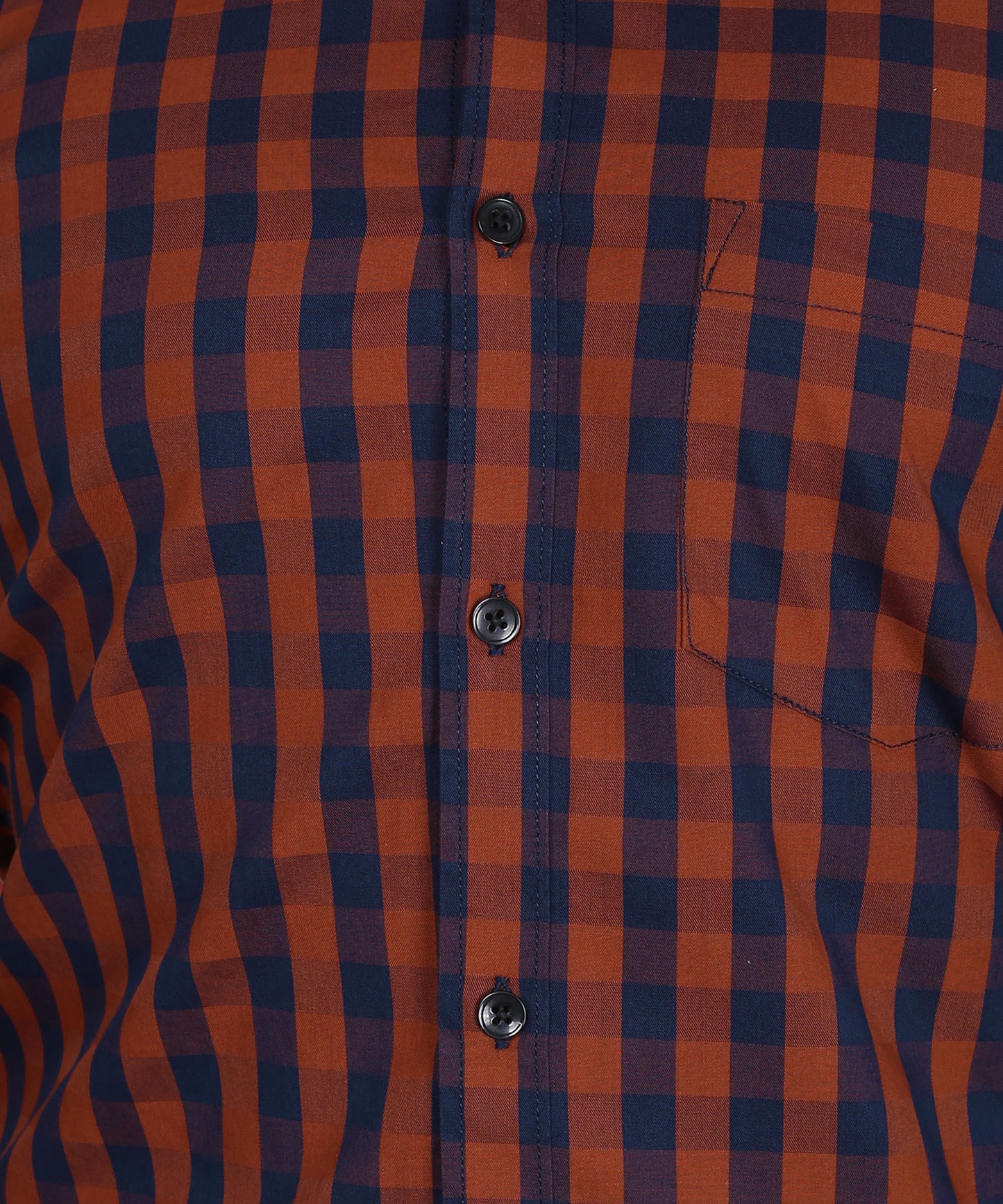5thanfold Men's Formal Pure Cotton Full Sleeve Checkered Maroon Slim Fit Shirt