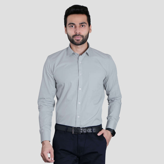 5th Anfold pure cotton formal cement full sleev simple collar shirt
