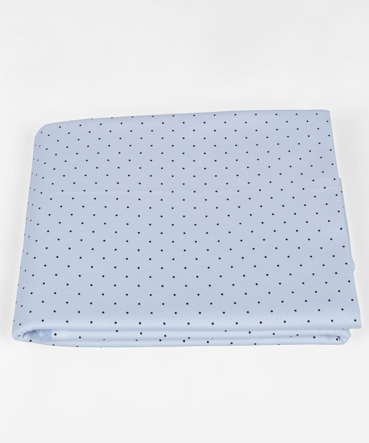 Polka Printed strechable Skyblue unstitched mill made pure cotton full width one shirt piece