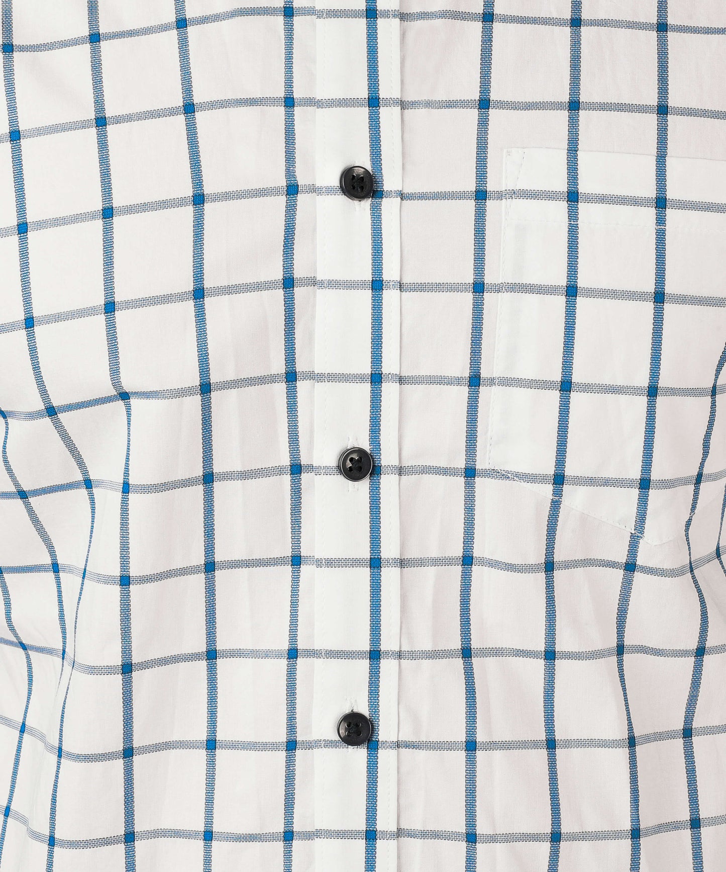 5thanfold Men's Casual Pure Cotton Full Sleeve Checkered White Regular Fit Shirt