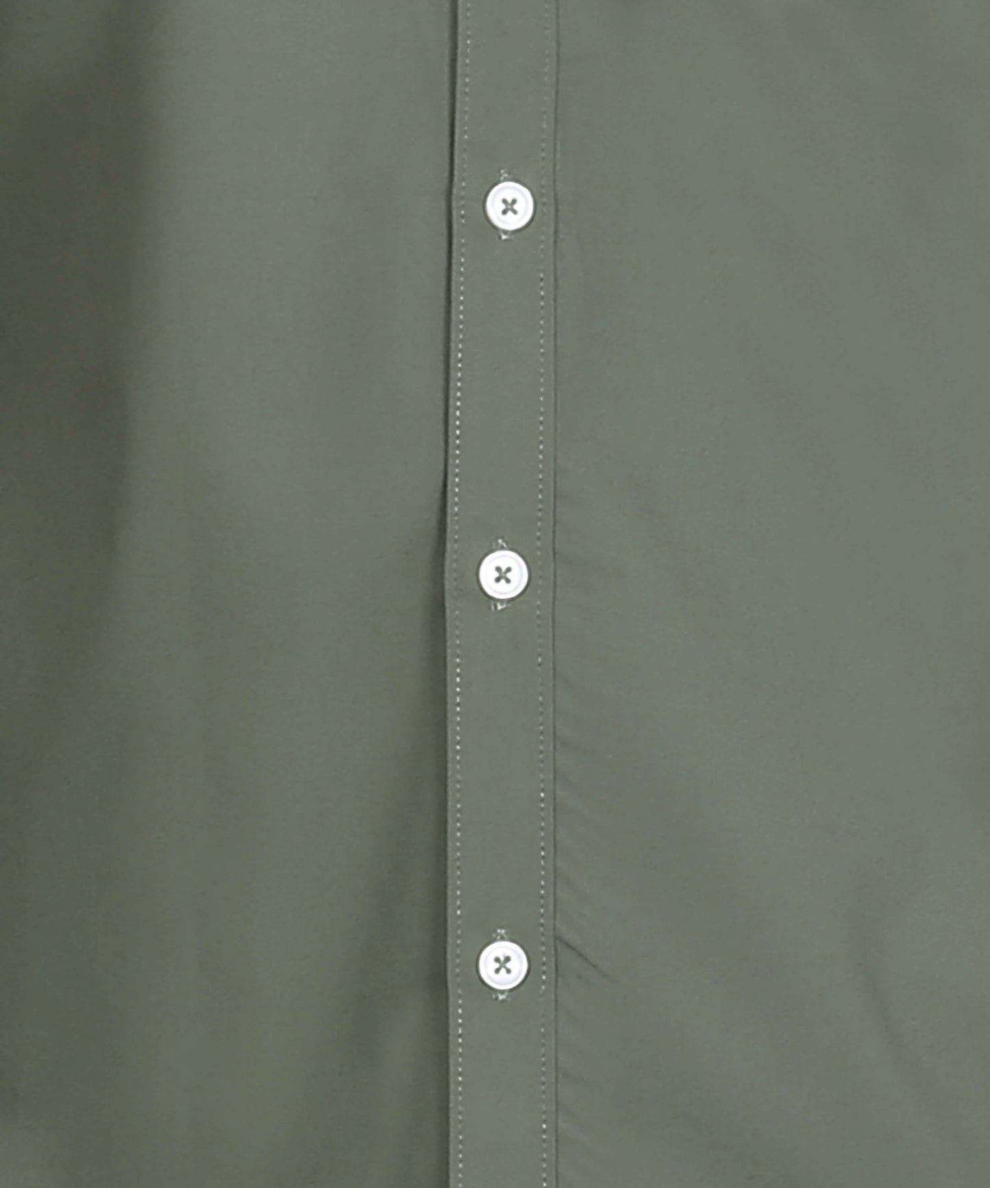 5thanfold Men's Casual Rusty Green Full Sleeve Pure Cotton Mandarin Collar Shirt (No Pocket)