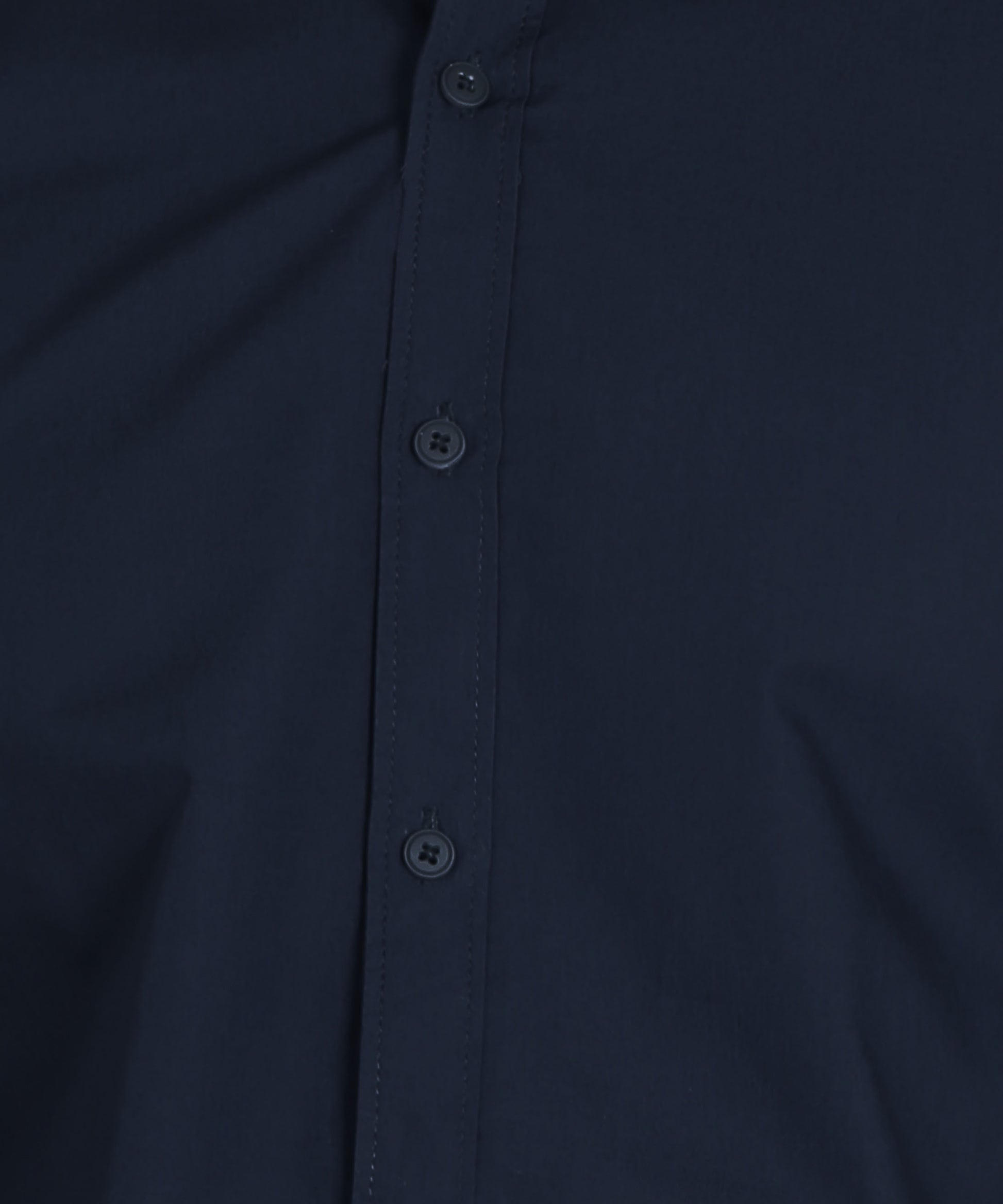 5thanfold Men's Formal Blue Full Sleeve Pure Cotton Mandarin Collar Shirt (No Pocket)