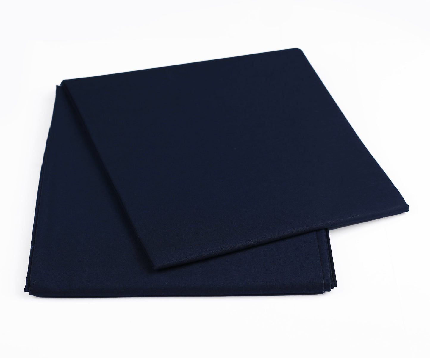 Navy Blue unstitched mill made 100% cotton full width shirt piece for one full sleev shirt